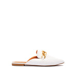 Load image into Gallery viewer, White leather mule
