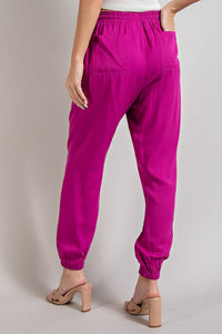 Work approved Joggers- Fuchsia
