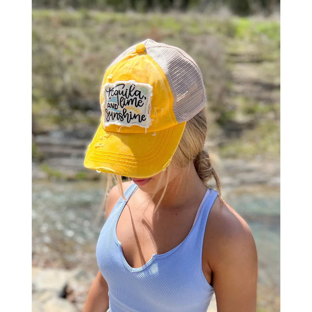 Tequila, Lime, and Sunshine Patch C. C Ball Cap