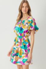 Load image into Gallery viewer, Orchid Color Splash Dress
