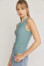Load image into Gallery viewer, Textured Bodysuit- Teal
